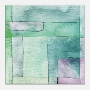 Serene Geometric Colorful Abstract Art- Artisiem