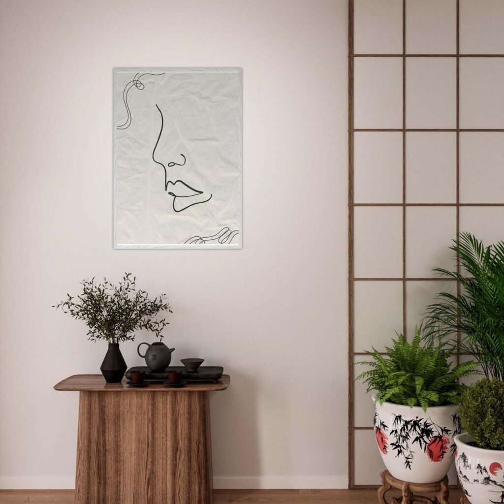 Contours of Serenity a minimalistic art print from Artisiem