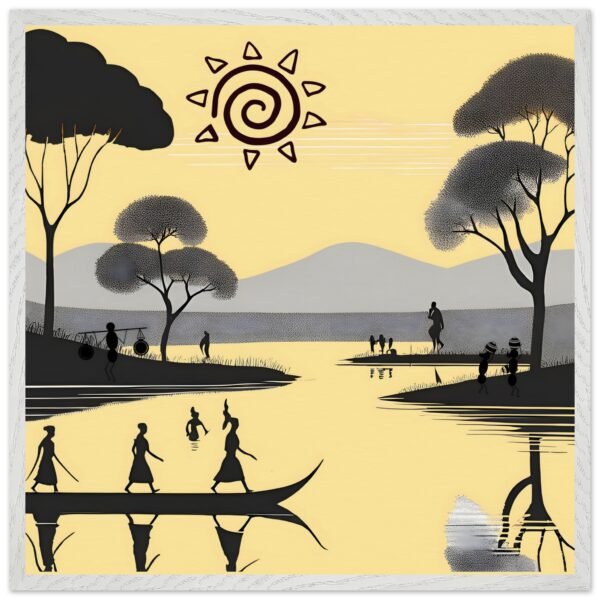 These wall art prints bridge the past and present, bringing a peaceful and respectful celebration of heritage to your walls- Artisiem