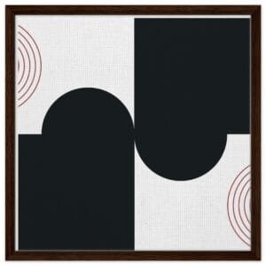 Minimalist Dual Tone Geometric Canvas Print- Artisiem