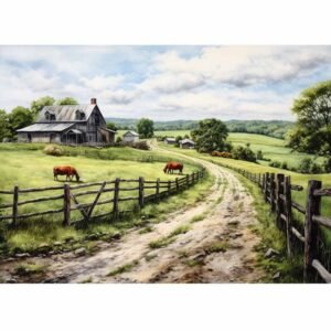 Country Artwork Canvas Art Print