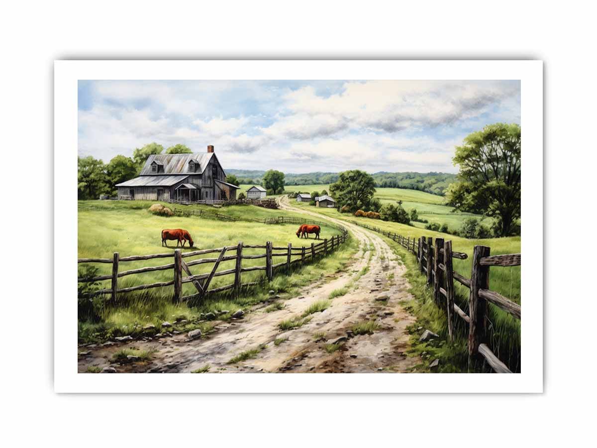 Country Artwork Canvas Art Print - Image 17