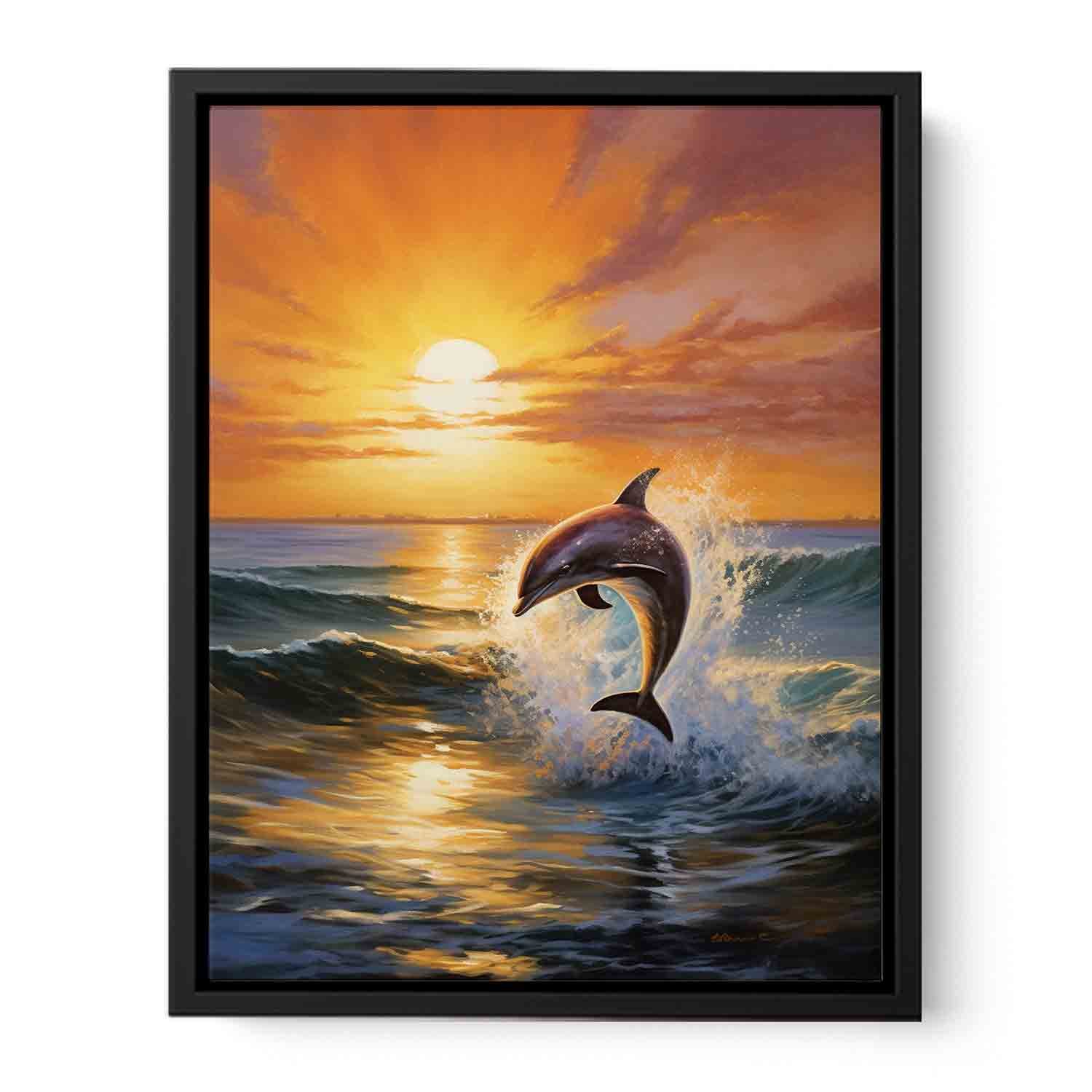Dolphin Canvas Painting - Image 5