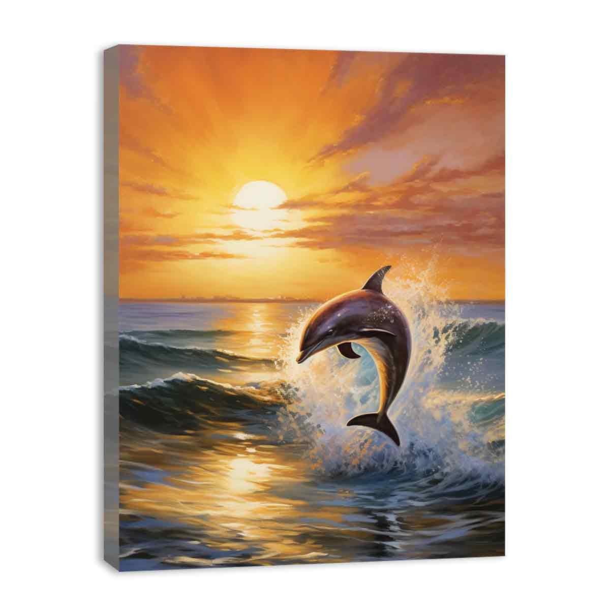 Dolphin Canvas Painting - Image 6