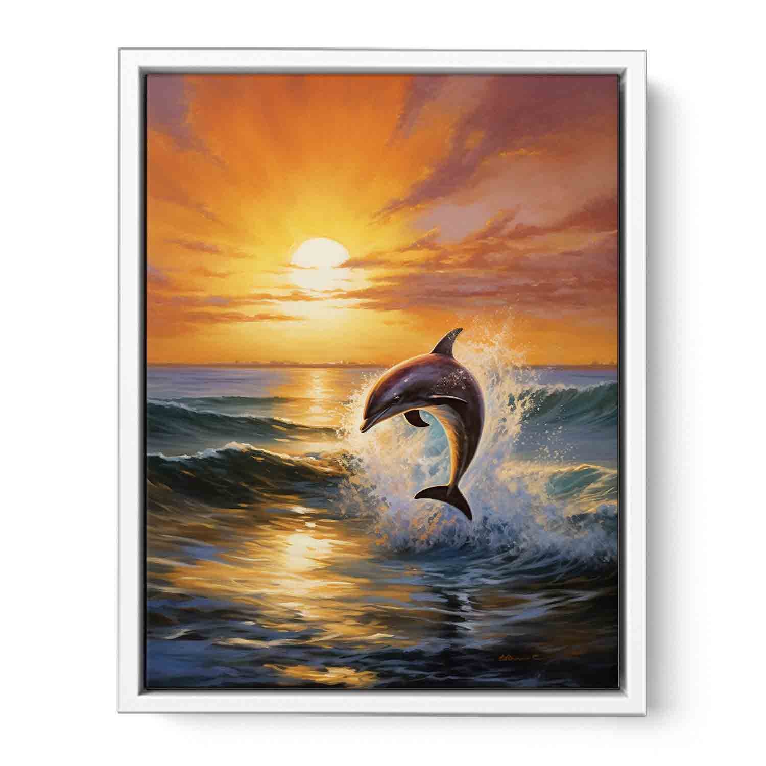 Dolphin Canvas Painting - Image 20