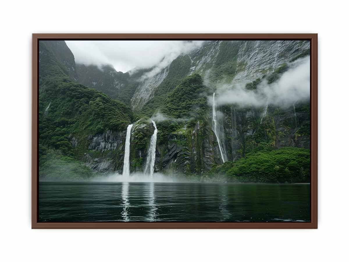 Waterfall Painting Canvas Art Print - Image 21
