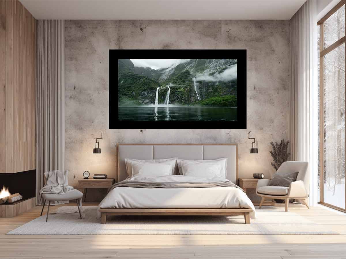 Waterfall Painting Canvas Art Print - Image 2