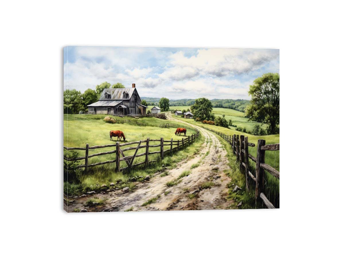 Country Artwork Canvas Art Print - Image 24