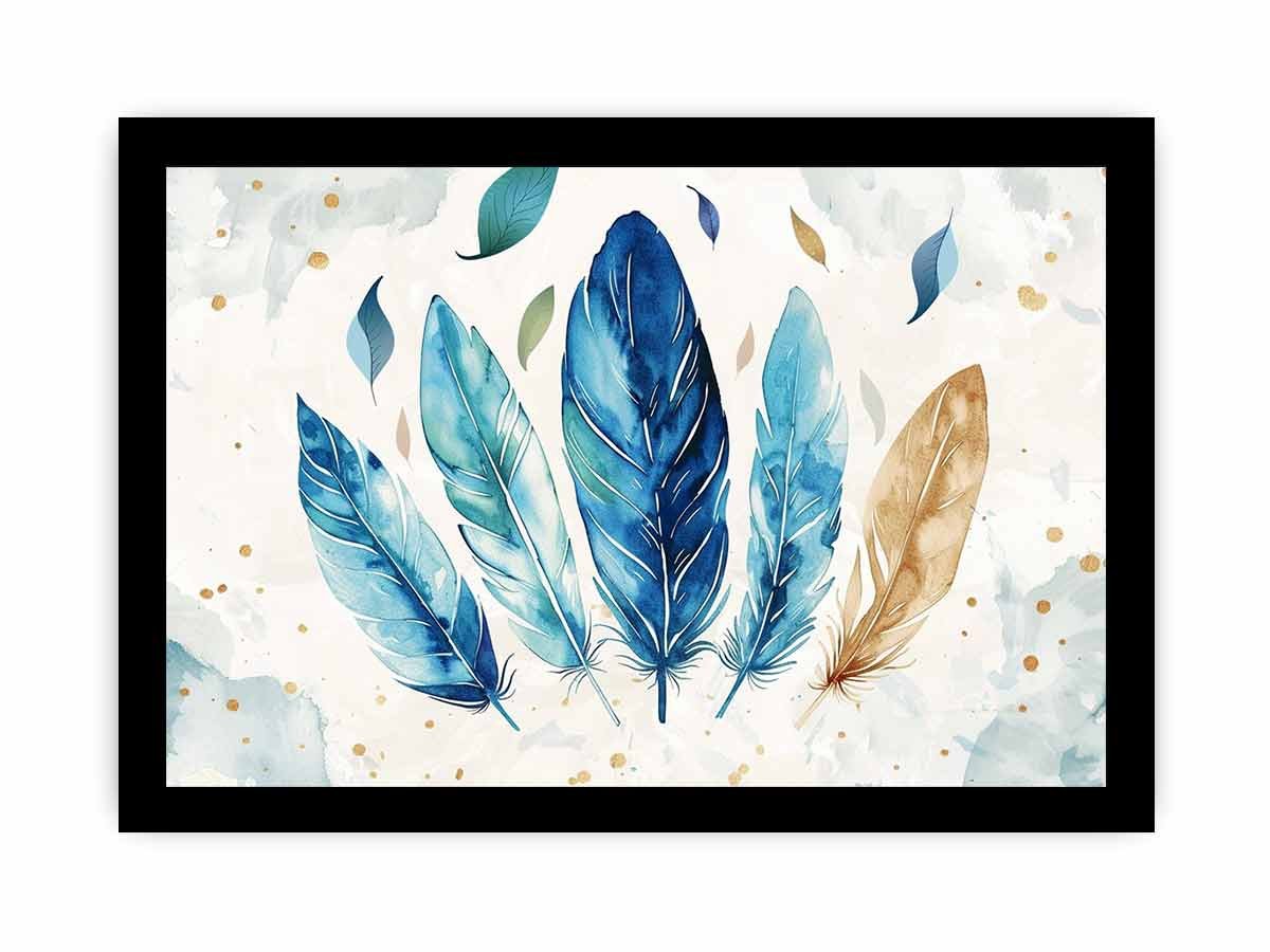 Boho Feathers Canvas Art Print - Image 22