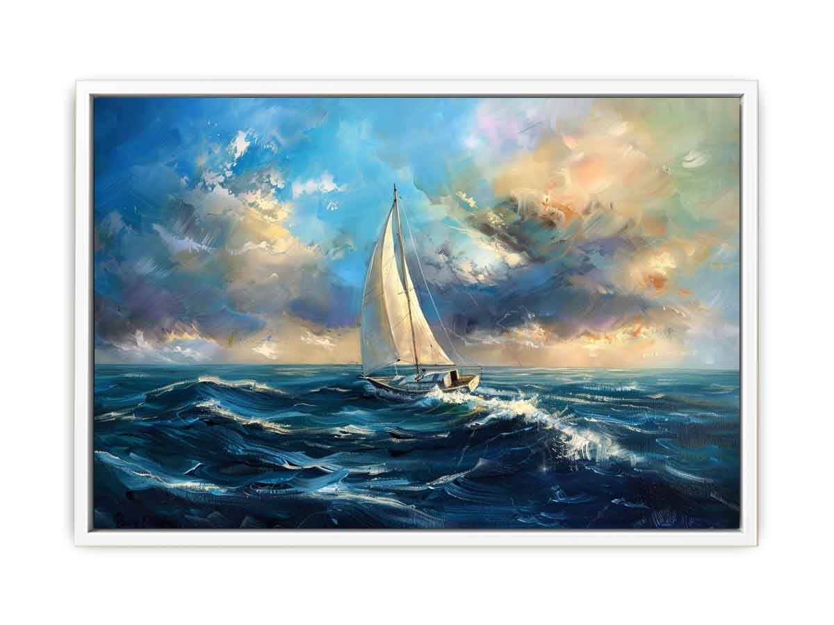 Sailing Boat Canvas Painting On Canvas - Image 8