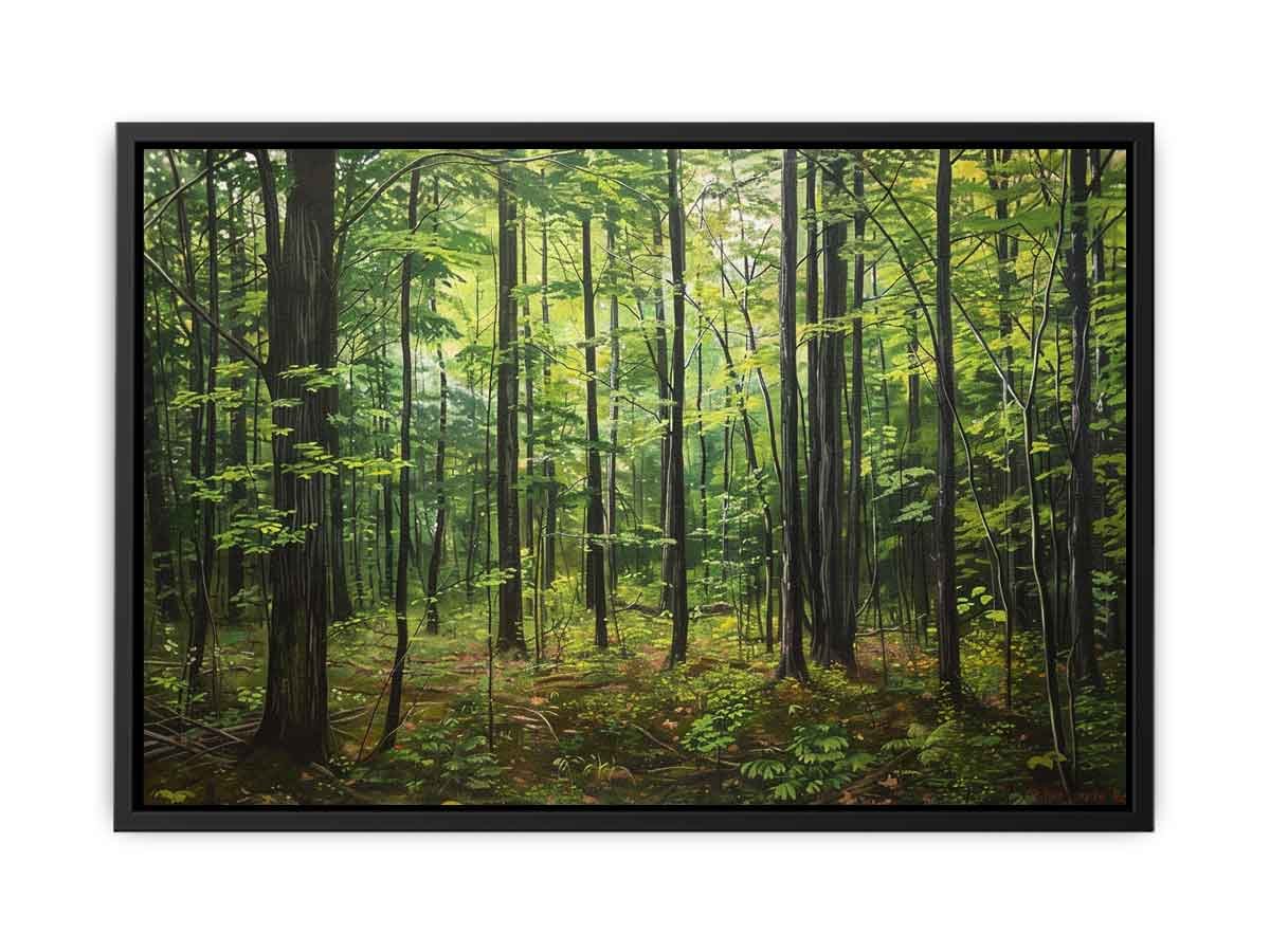 Calm Hardwood Forest Canvas Wall Art - Image 13