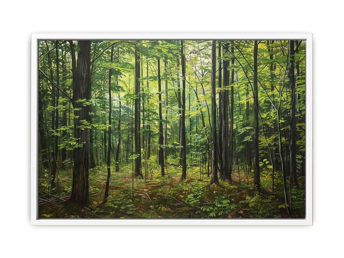 Calm Hardwood Forest Canvas Wall Art - Image 26