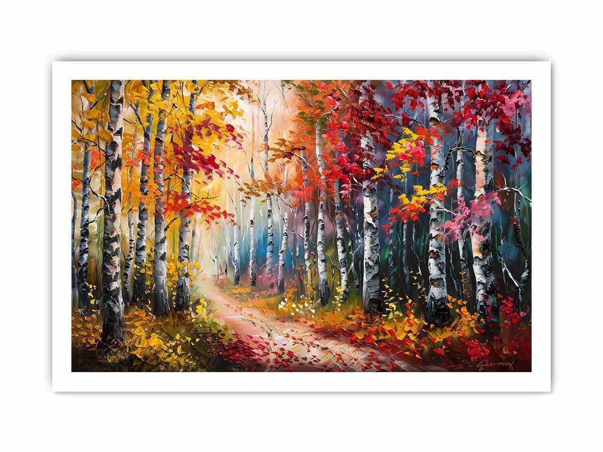 Warm Forest Trail Canvas Wall Art - Image 17