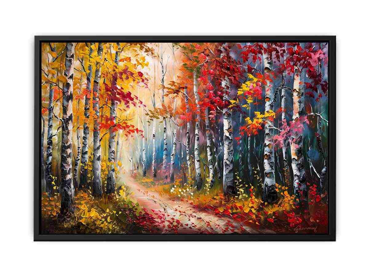 Warm Forest Trail Canvas Wall Art - Image 5