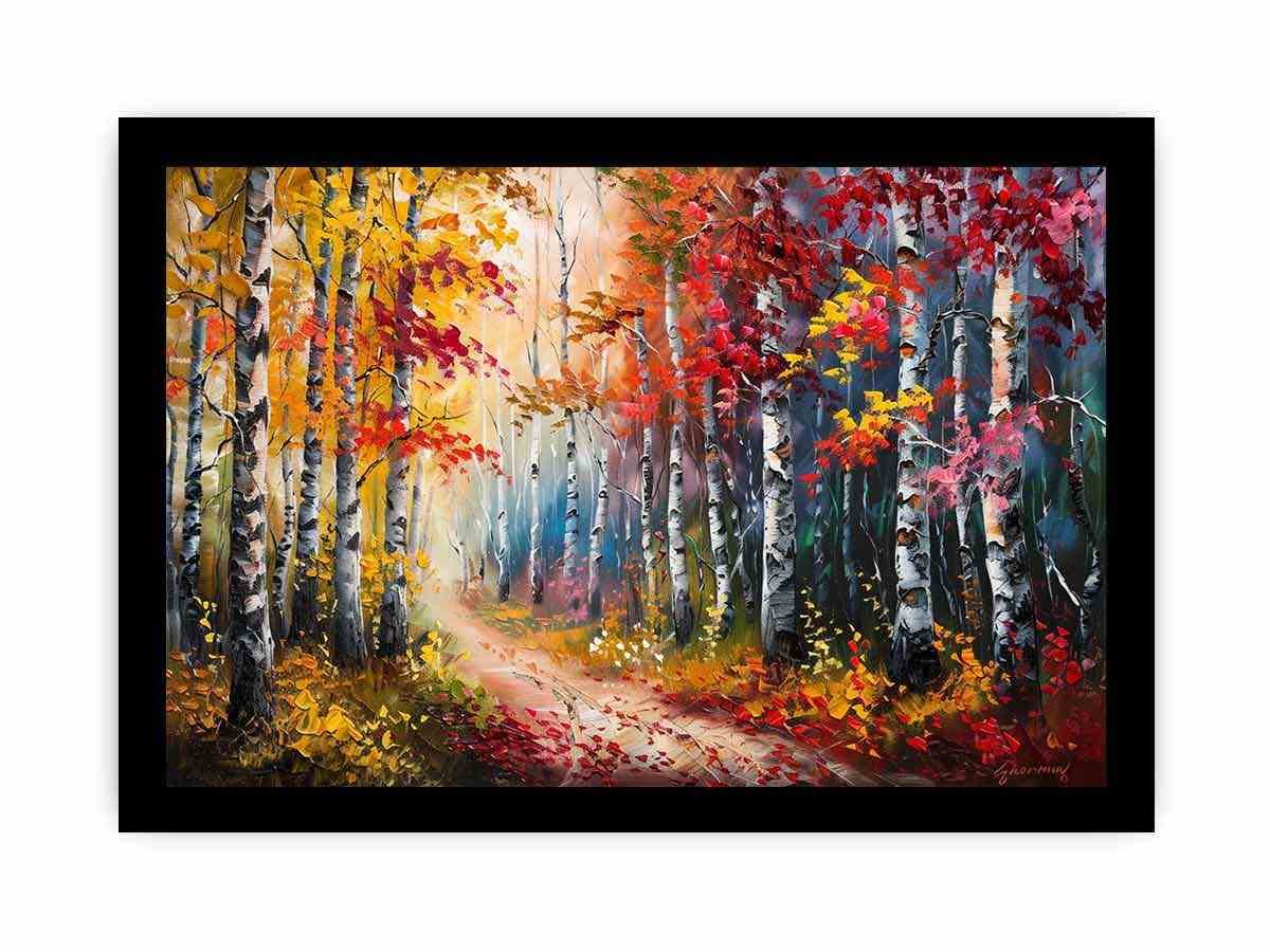 Warm Forest Trail Canvas Wall Art - Image 28