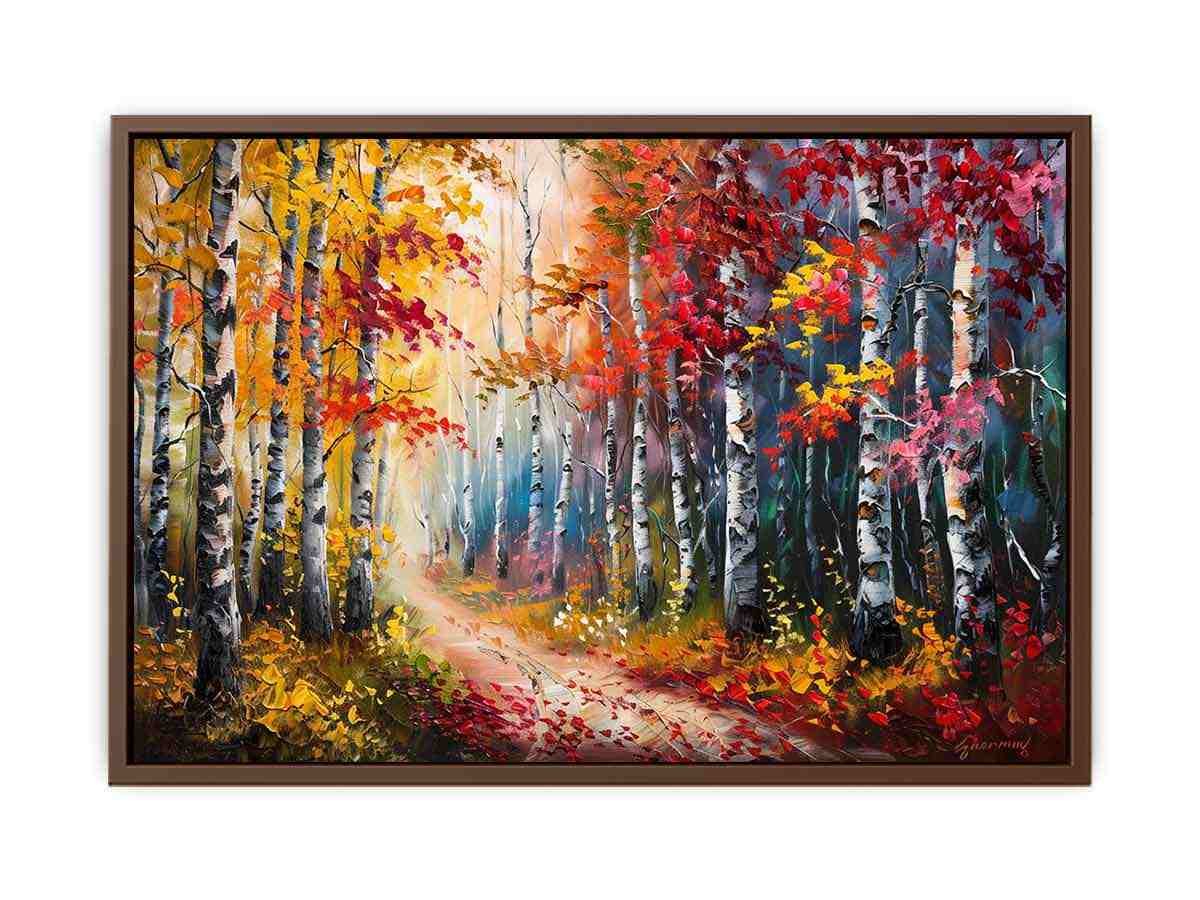 Warm Forest Trail Canvas Wall Art - Image 27