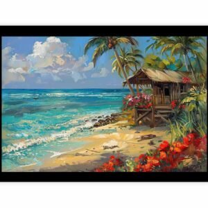 Beachside Canvas Wall Art- Artisiem