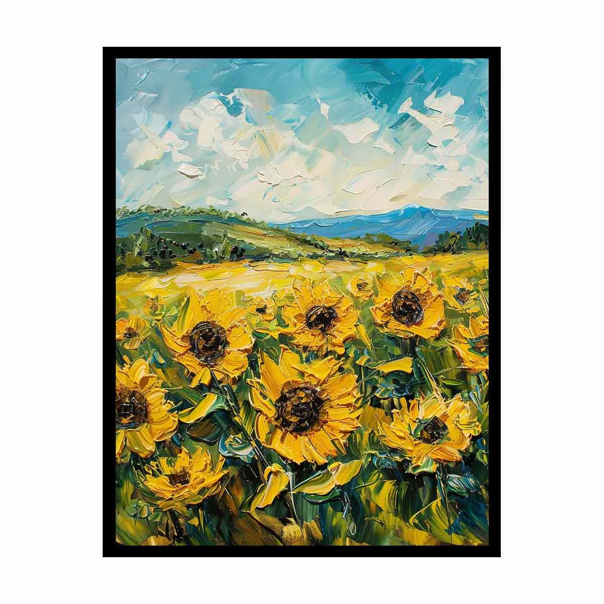 Sunflowers Canvas Wall Art - Image 5