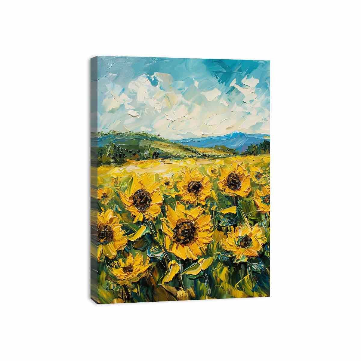 Sunflowers Canvas Wall Art - Image 4