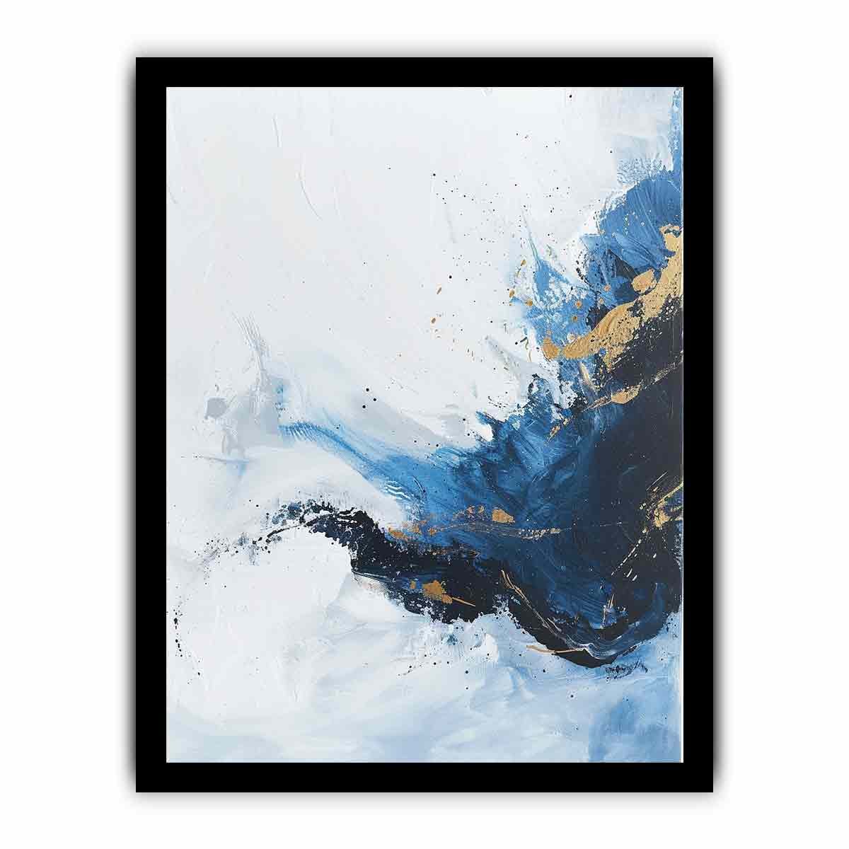 Midnight Flow Modern Abstract Canvas Wall Art - Image 22