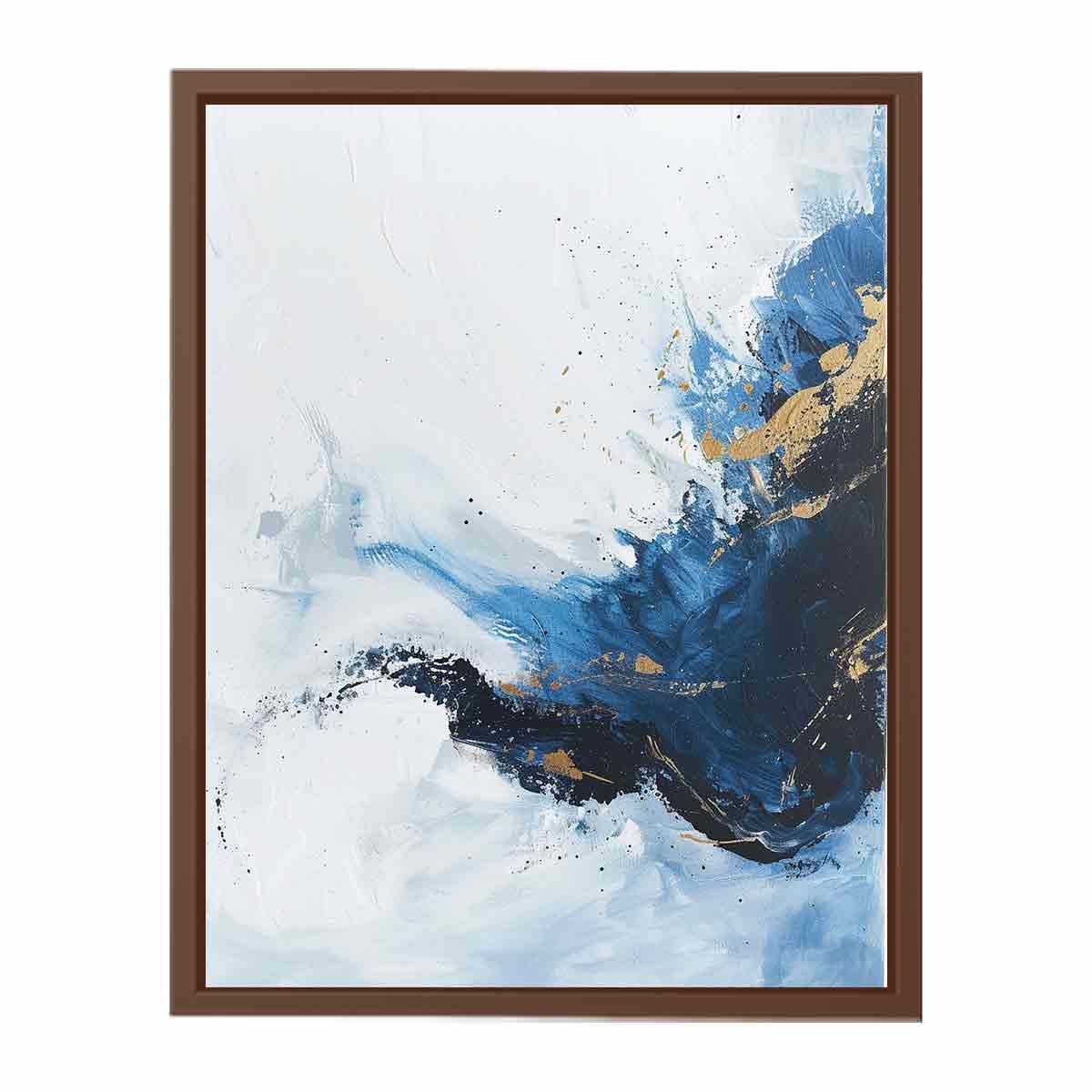 Midnight Flow Modern Abstract Canvas Wall Art - Image 9