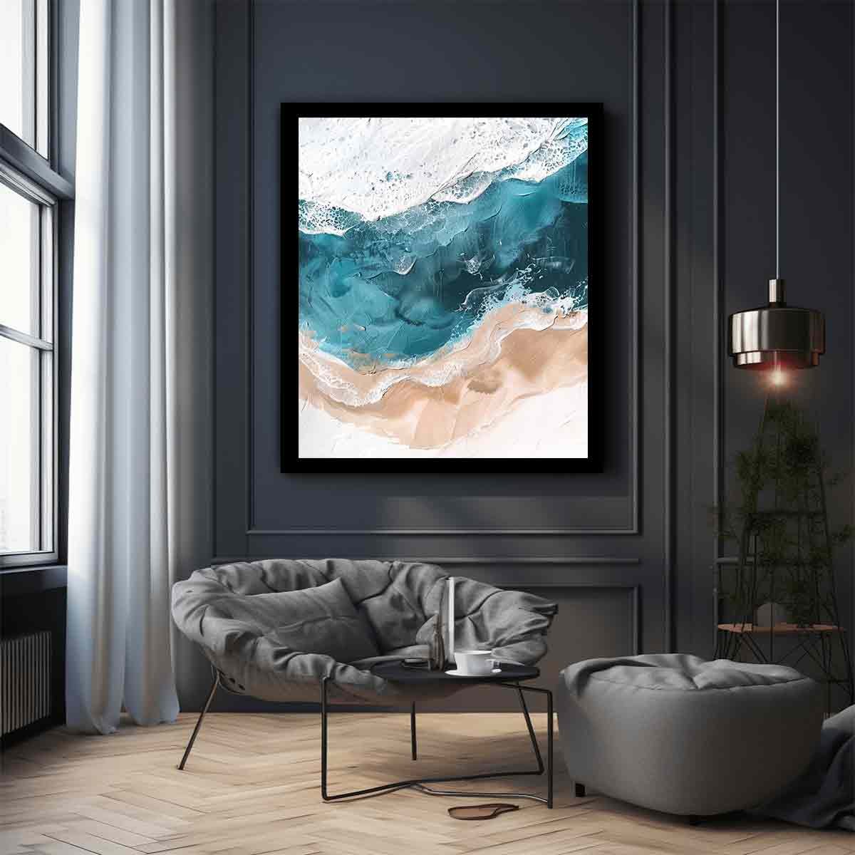 Ocean Flow Nature Canvas Art - Image 3