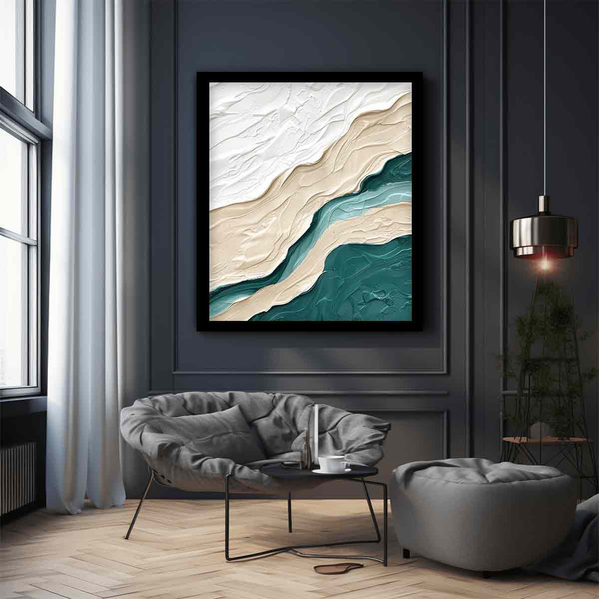 Abstract Ocean Nature Canvas Art - Image 3
