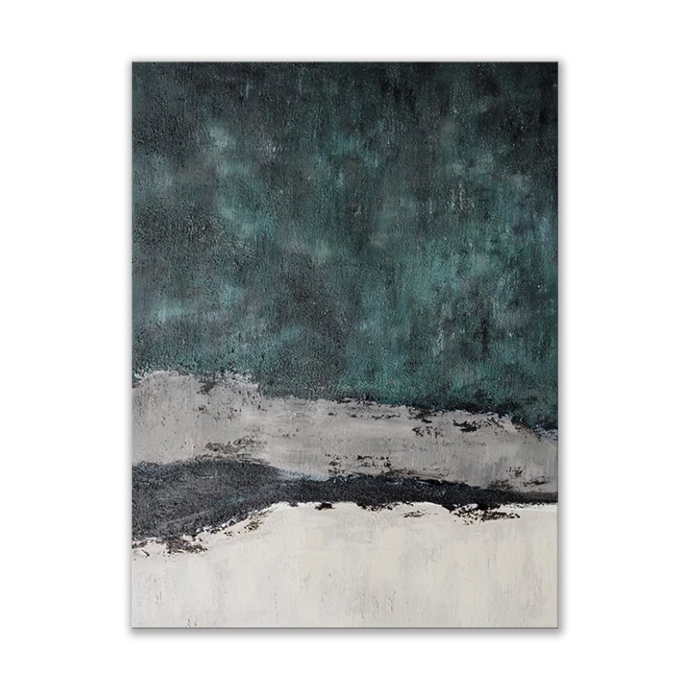 Handmade Textured Abstract Oil Painting Canvas Wall Art - Image 12