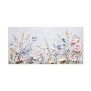 Wildflower Reverie™ – Handmade Botanical Canvas Wall Art- Artisiem