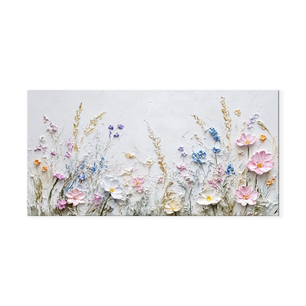 Wildflower Reverie™ – Handmade Botanical Canvas Wall Art- Artisiem