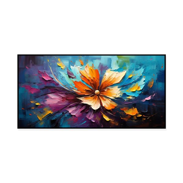 Handmade Abstract Floral Canvas Wall Art